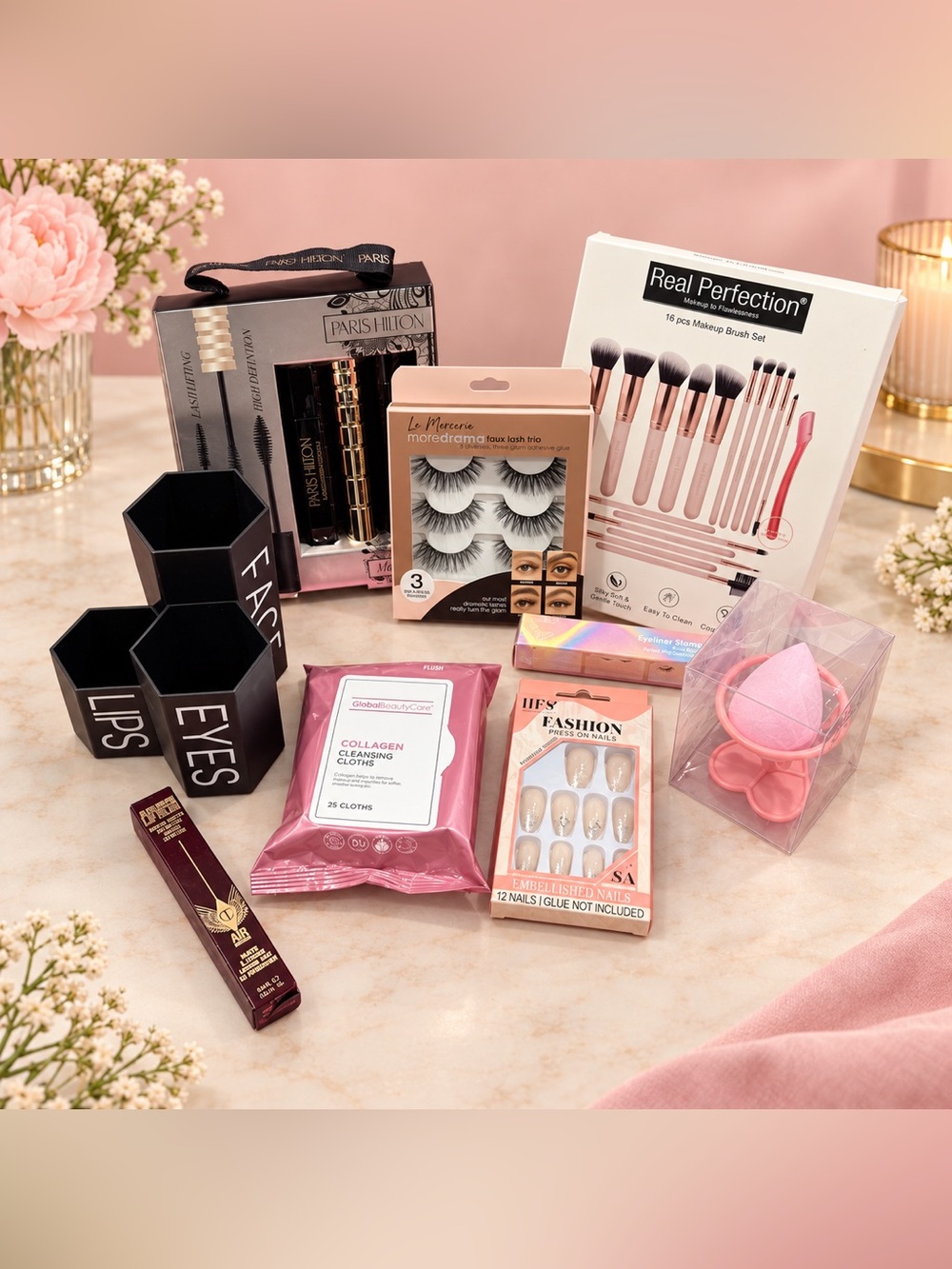 Makeup Beauty Bundle including Charlotte Tillbury liquid lipstick